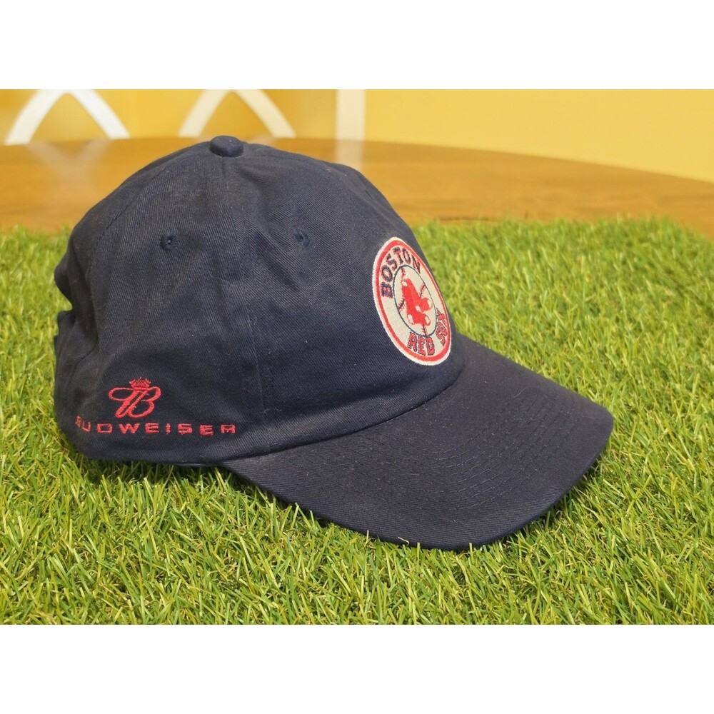 Boston Red Sox Budweiser MLB Blue Hat Adjustable Strap Outdoor Cap NWOT SGA